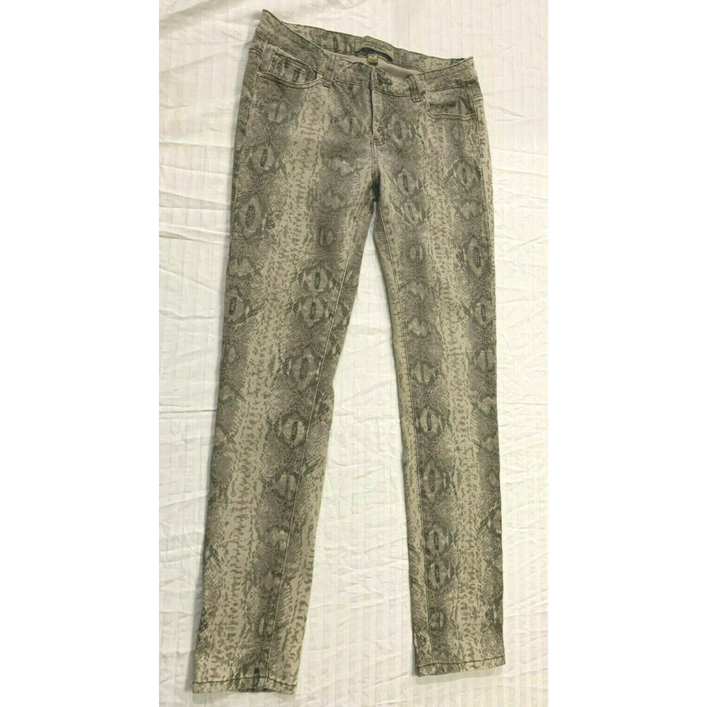 DENIM BLVD DESIGN BY CALIFORNIA WOMENS SKINNY SNAKE PRINT JEANS SIZE 11